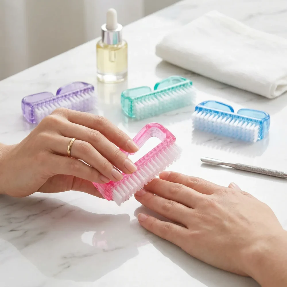 Meem'z nail cleaning brush for nail prep and hygiene in Pakistan