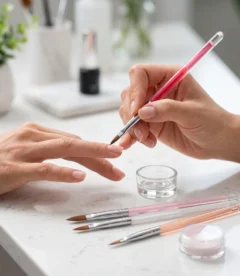 Meem'z professional kolinsky acrylic nail brush for acrylic nail extensions in Pakistan
