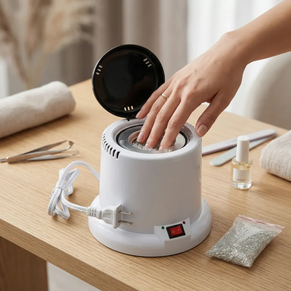 Meem'z Professional UV Nail Tool Sterilizer Box for salon use in Pakistan