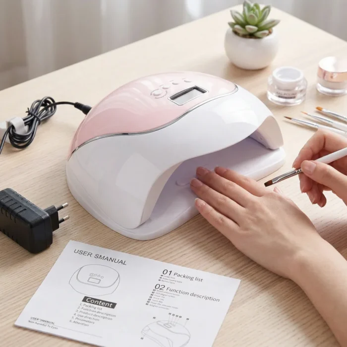 Blueque V5 120W UV LED nail curing lamp for professional salon use in Pakistan