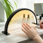 Meem'z 25W half moon LED nail art table lamp for salon and home nail workstation in Pakistan