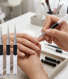 Meem'z detail nail art brush set 3 pieces 6mm 9mm 12mm for professional nail art in Pakistan