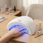 SUNone 48W 2-in-1 UV LED nail curing lamp dual power mode for salon and home use in Pakistan