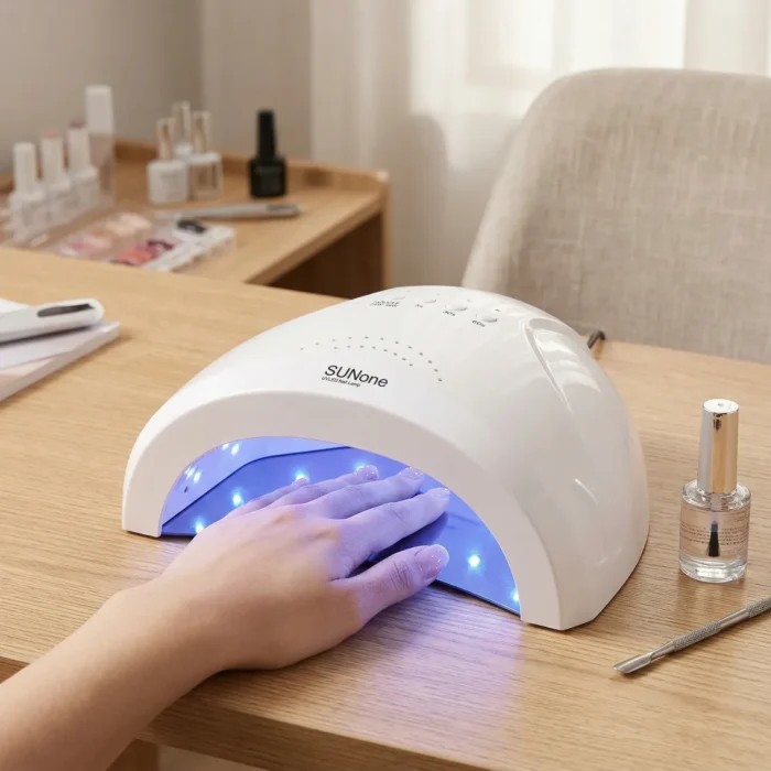 SUNone 48W 2-in-1 UV LED nail curing lamp dual power mode for salon and home use in Pakistan