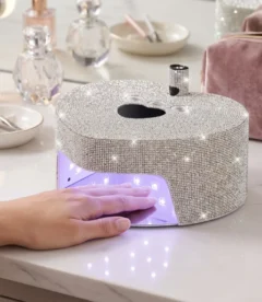 86W rechargeable UV LED nail lamp with handheld UV wand for salon and portable nail use in Pakistan