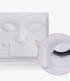 Meemz 3in1 plastic material lash mannequin head for eyelashes extension practice