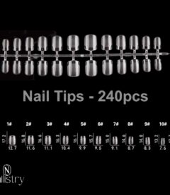Nailistry Soft Gel Nail Tips 240pcs - XS Square