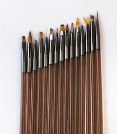 Meem'z Professional Acrylic Nail Brush Set - 15 Pieces
