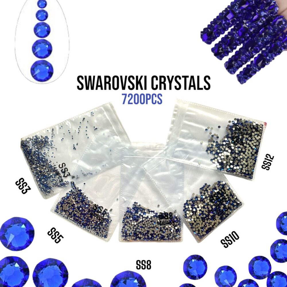 Meemz Crystal Nail Rhinestones 7200PCS