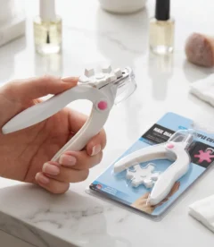 Meem'z nail tip cutter with length measure guide for consistent nail tip trimming in Pakistan