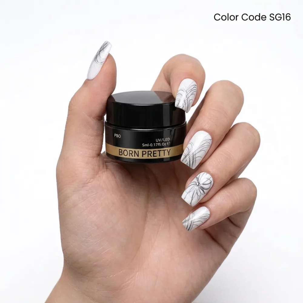 Born Pretty Spider Gel - SG16 Silver