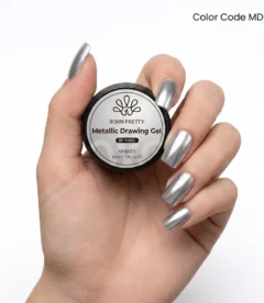 Born Pretty Silver Metallic Drawing Gel - MD02 5ml