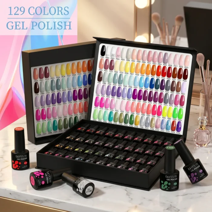 Lilycute gel polish complete set 129 colors 7ml each professional collection in Pakistan