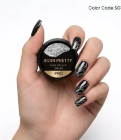 Born Pretty Spider Gel 5ml - SG10 Glitter Silver