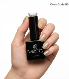 Nailistry reflective UV gel polish 18ml shade N080 disco mirror effect exclusively in Pakistan