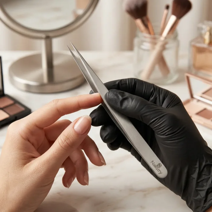 Nailistry professional lash extension tweezer type A straight fine tip isolation for lash technicians in Pakistan Nailistry professional lash extension tweezer type A straight fine tip isolation for lash technicians in Pakistan