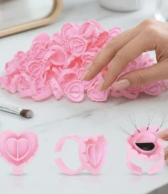 Meem’z heart shape lash glue rings disposable finger holder for lash extension application in Pakistan Meem'z heart shape lash glue rings disposable finger holder for lash extension application in Pakistan