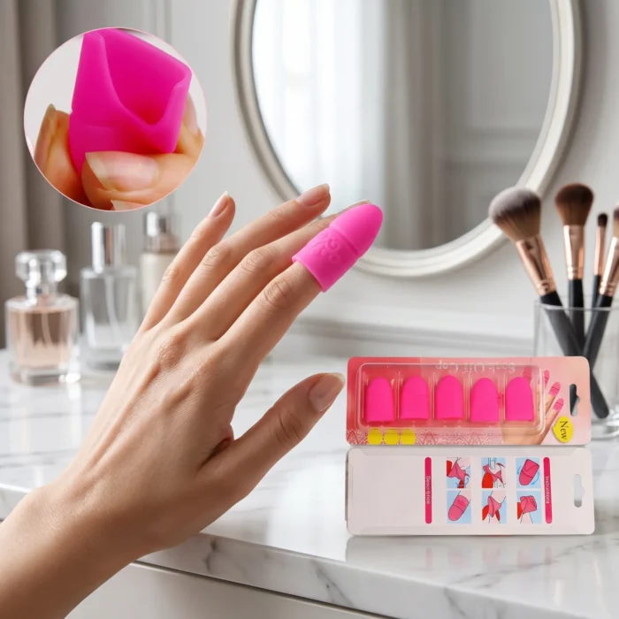 Meem'z soak off nail caps plastic clips for hands-free gel polish removal in Pakistan