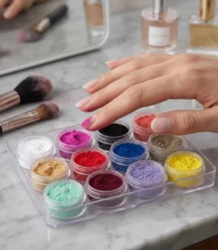 Meem'z nail flocking powder velvet fuzzy texture effect for nail art in Pakistan