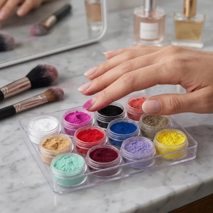 Meem'z nail flocking powder velvet fuzzy texture effect for nail art in Pakistan