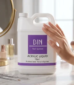 Meem'z acrylic monomer liquid gallon 3.7L bulk professional supply for high volume acrylic salons in Pakistan