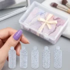Meem'z 60pcs dual form nail extension silicone molds reusable crystal for gel extensions in Pakistan