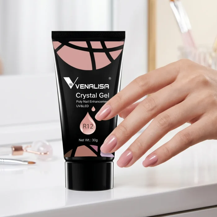 Venalisa crystal gel polygel 30g shade R12 for nail extensions in Pakistan Venalisa crystal gel polygel 30g shade R12 for nail extensions in Pakistan