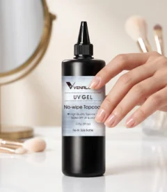 Venalisa no-wipe UV gel top coat 225g bulk professional size TPO free HEMA free for high volume salons in Pakistan