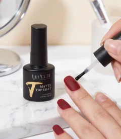 Lilycute matte UV gel top coat 7ml velvet finish for cat eye and gel polish in Pakistan