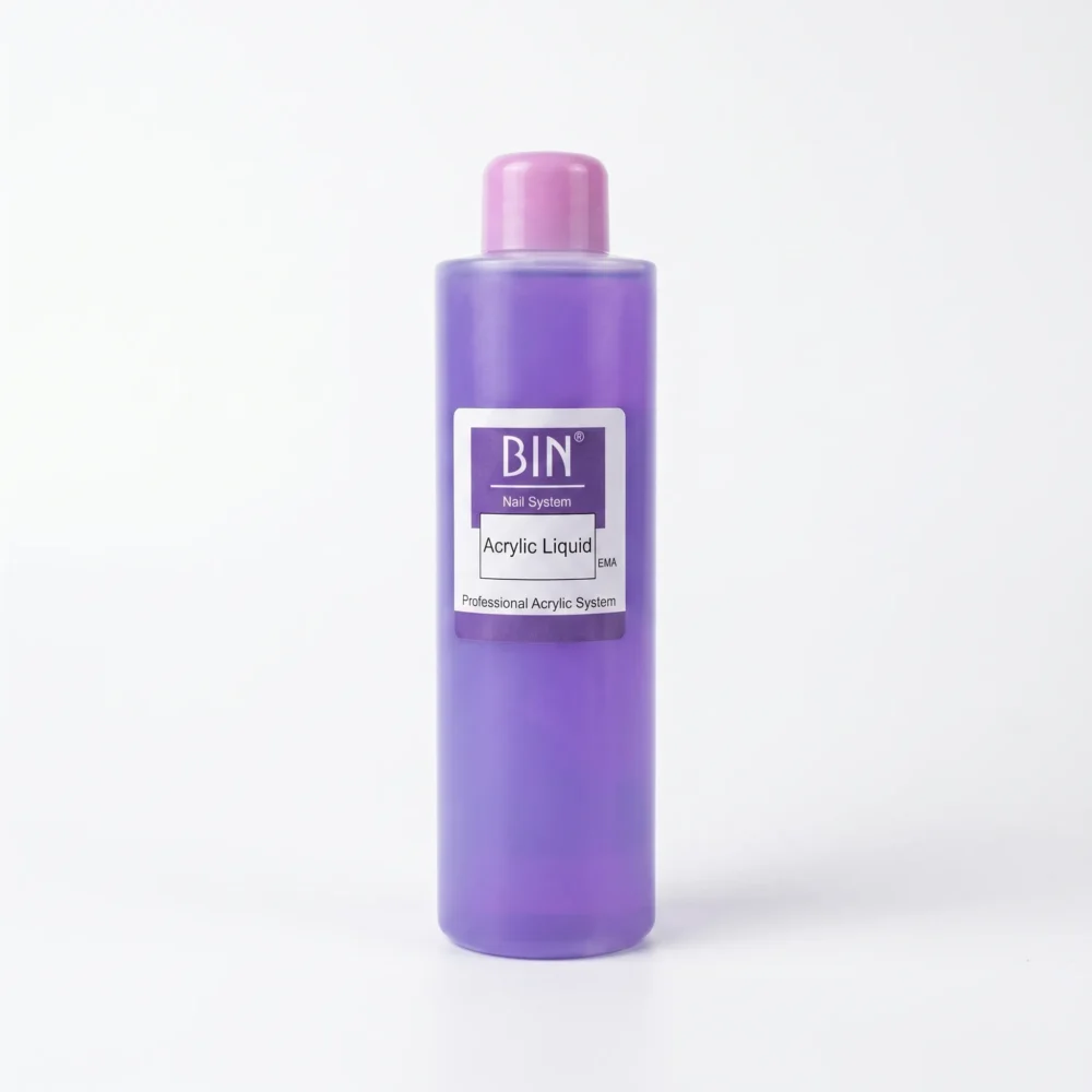 BIN acrylic liquid monomer 1L professional for frequent acrylic nail services in Pakistan