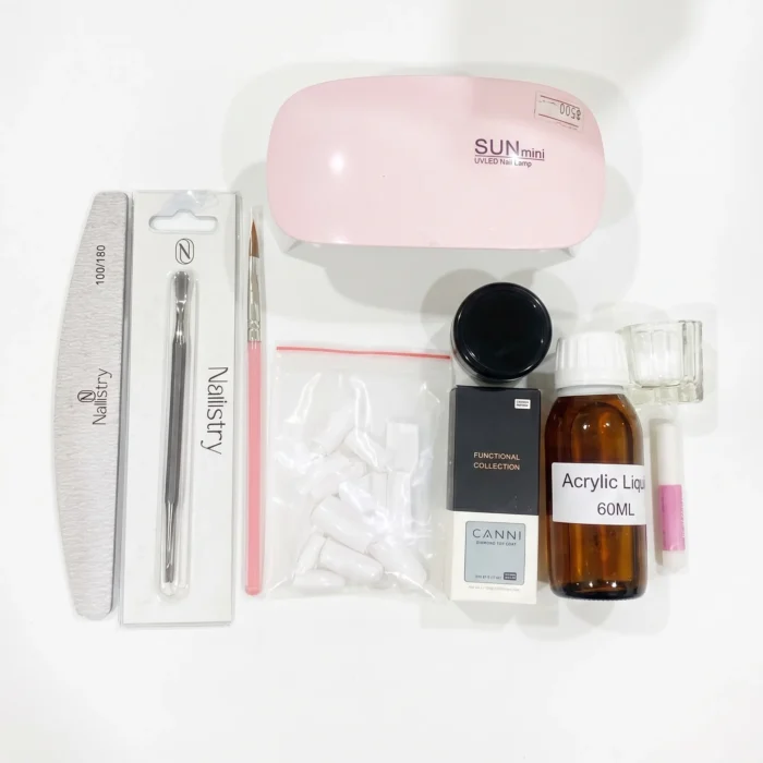 Meem'z acrylic nail starter kit for beginners kit 1 entry-level supplies for learning in Pakistan