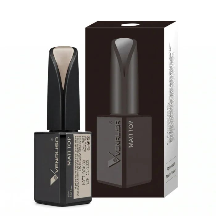 Venalisa matte UV gel top coat 15ml velvet finish for professional gel nails in Pakistan