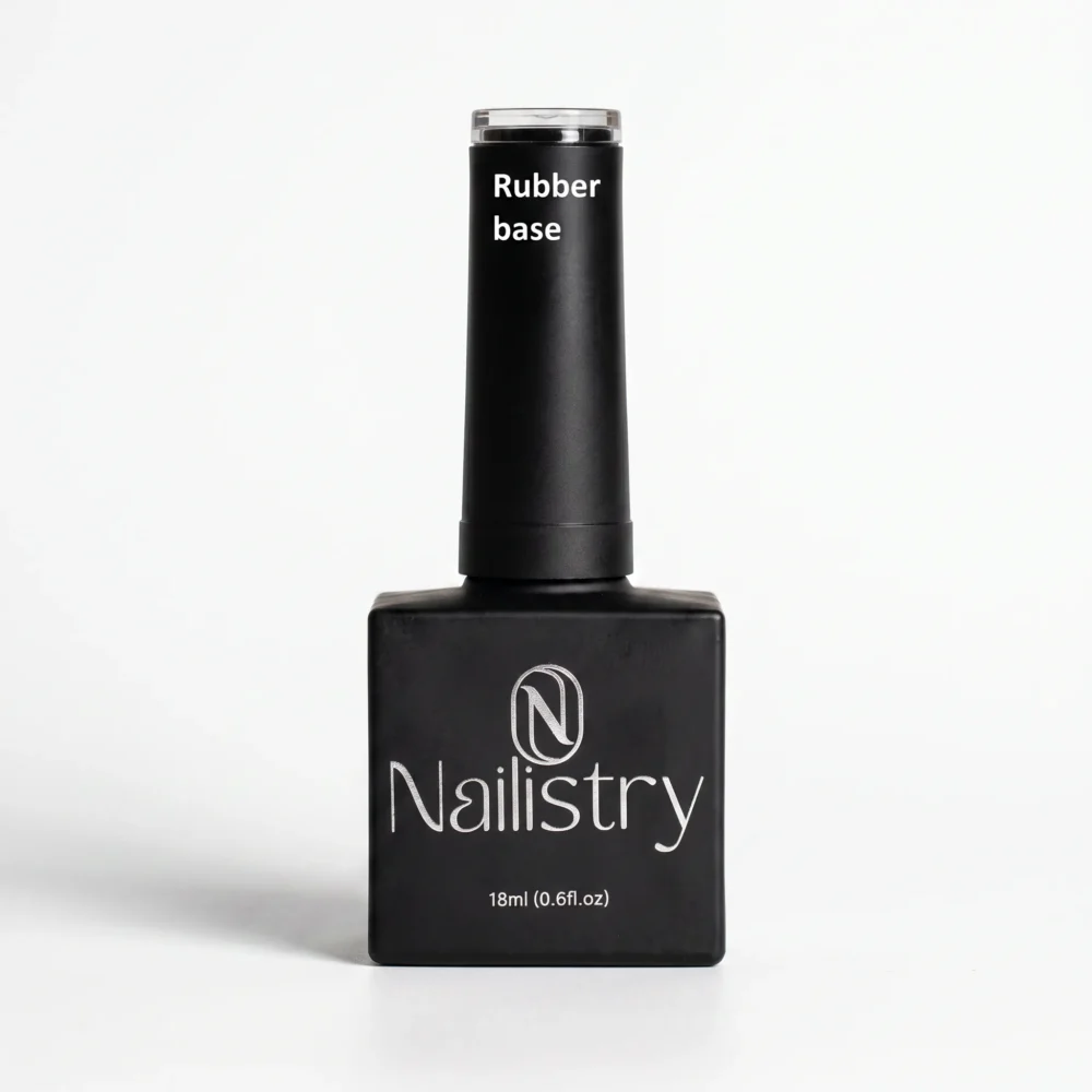 Nailistry rubber base gel natural pink 18ml tinted flexible base exclusively in Pakistan