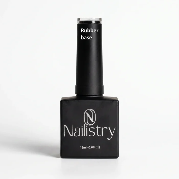 Nailistry rubber base gel clear flexible formula for gel polish adhesion exclusively in Pakistan