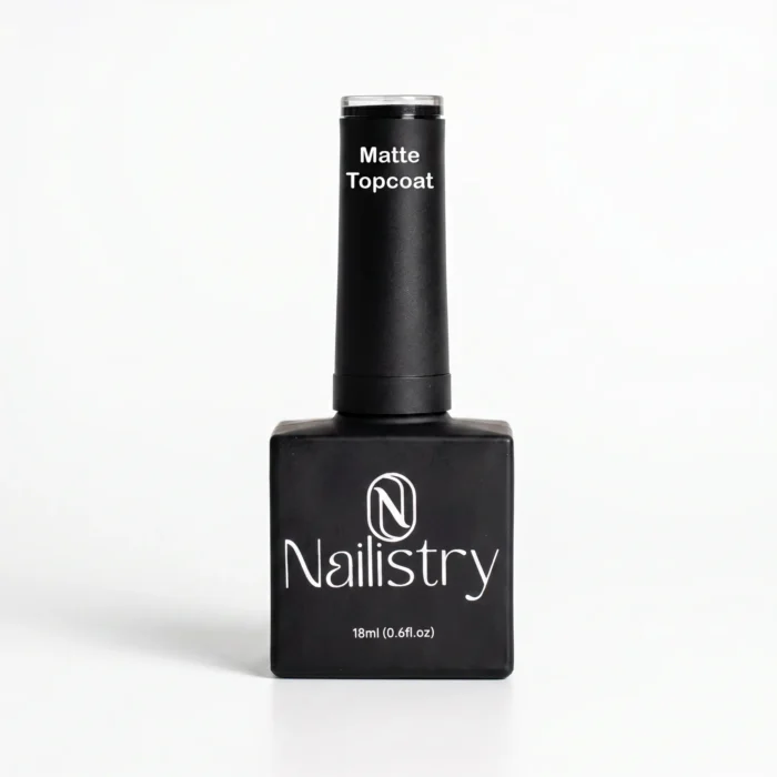 Nailistry matte UV gel top coat 18ml premium velvet finish exclusively in Pakistan