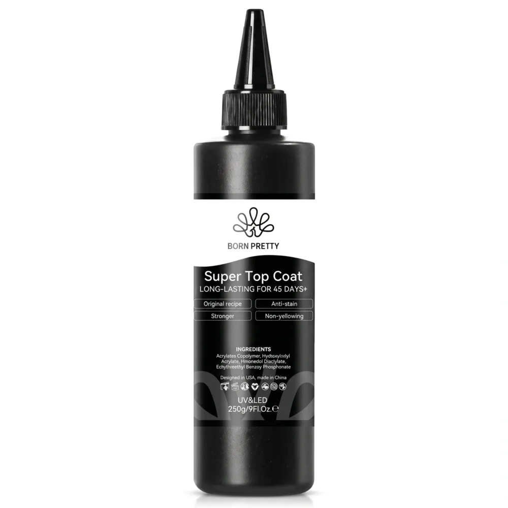 Born Pretty super top coat 250g easy refill bottle bulk professional size for high volume salons in Pakistan