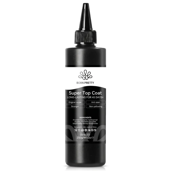 Born Pretty super top coat 250g easy refill bottle bulk professional size for high volume salons in Pakistan