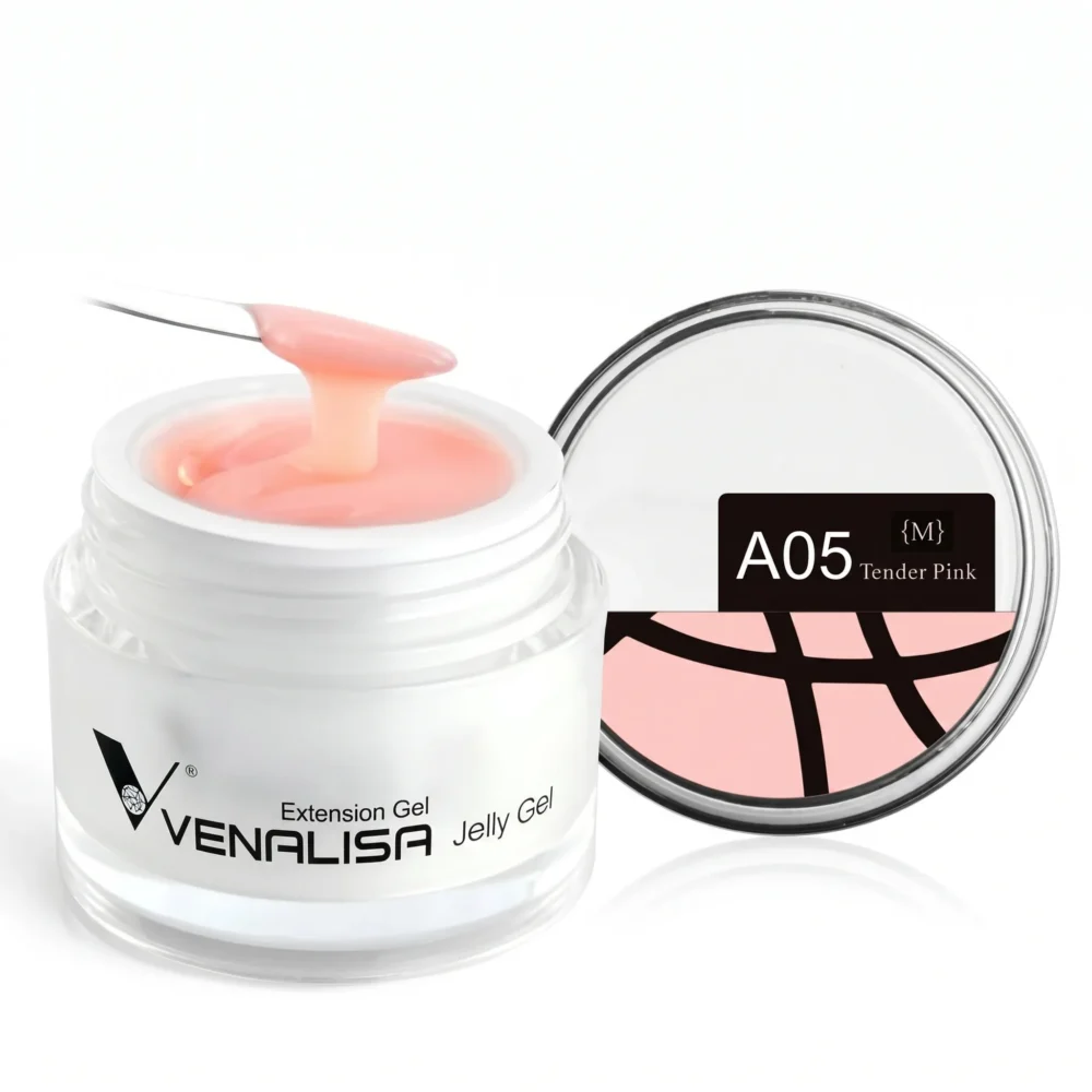 Venalisa hard jelly extension builder gel tender pink A05 soft pink for nail extensions in Pakistan