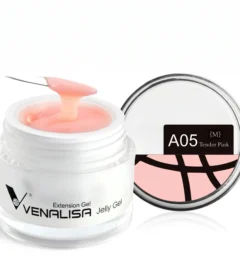 Venalisa hard jelly extension builder gel tender pink A05 soft pink for nail extensions in Pakistan