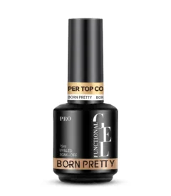 Born Pretty super no-wipe UV gel top coat 15ml enhanced mirror gloss for professional gel nails in Pakistan