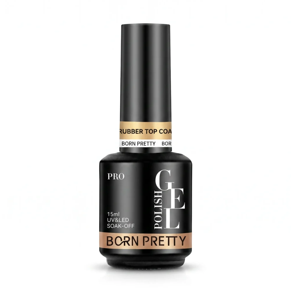 Born Pretty rubber UV gel top coat 15ml flexible formula for chip resistant gel nails in Pakistan