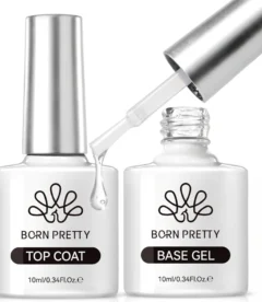 Born Pretty base coat and top coat set 10ml each complete gel nail system set in Pakistan