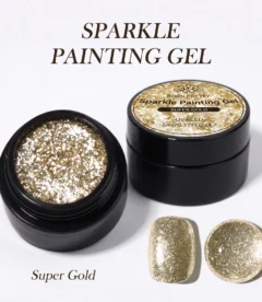 Born Pretty sparkle painting gel 5ml super gold metallic for nail art detailing in Pakistan