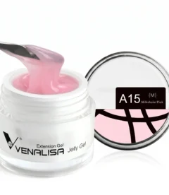 Venalisa hard jelly extension builder gel milkshake pink A15 creamy warm for nail extensions in Pakistan