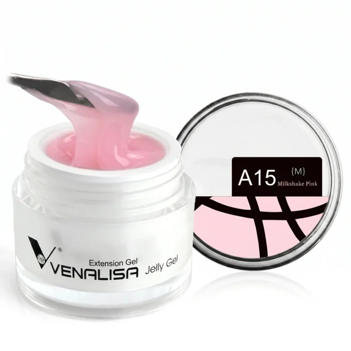Venalisa hard jelly extension builder gel milkshake pink A15 creamy warm for nail extensions in Pakistan Venalisa hard jelly extension builder gel milkshake pink A15 creamy warm for nail extensions in Pakistan