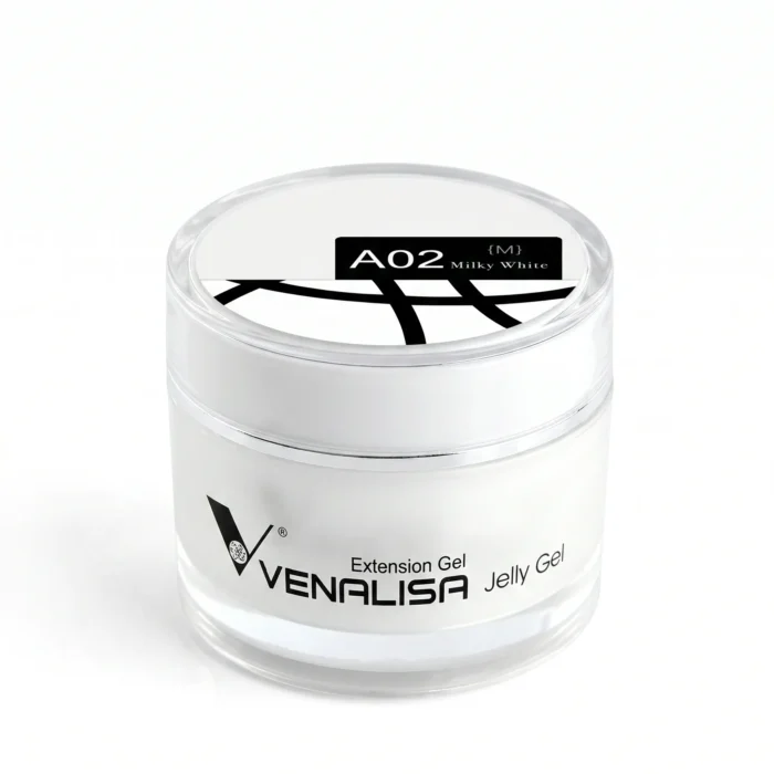 Venalisa hard jelly extension builder gel milky white A02 for French nail extensions in Pakistan