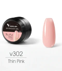 Venalisa extension builder gel TPO free HEMA free thin pink V302 delicate for nail extensions in Pakistan