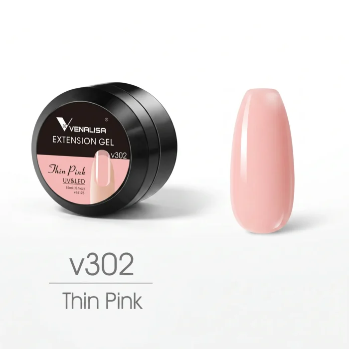 Venalisa extension builder gel TPO free HEMA free thin pink V302 delicate for nail extensions in Pakistan