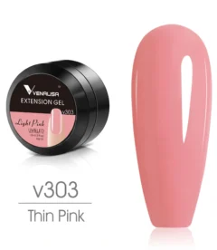 Venalisa extension builder gel TPO free HEMA free light pink V303 for feminine nail extensions in Pakistan