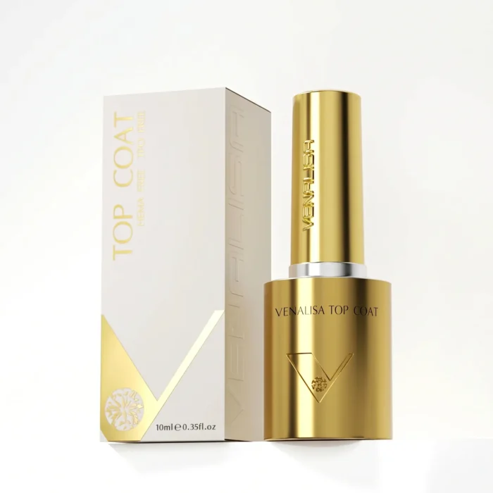 Venalisa TPO free HEMA free UV gel top coat 10ml hypoallergenic for safer gel nail services in Pakistan